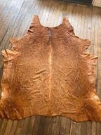 Genuine Brazilian Cowhide Rug — 8 ft × 6 ft (Photo-Exact Hide, Free Shipping)