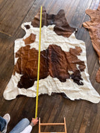 Genuine Brazilian Cowhide Rug — 6.5 ft × 4.5 ft (Photo-Exact Hide, Free Shipping)