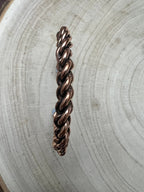 Elaine Tahe Navajo Copper Bracelet — Slim 5/16" Wide (Fits Up to 6 7/8" Wrist)
