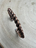Elaine Tahe Navajo Copper Bracelet — Slim 5/16" Wide (Fits Up to 6 7/8" Wrist)