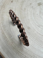 Elaine Tahe Navajo Copper Bracelet — Slim 5/16" Wide (Fits Up to 6 7/8" Wrist)