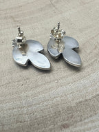 Fernando Othole Zuni Turquoise Sterling Silver Post Earrings