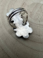 Gina Dosedo Zuni Sterling Silver Ring with Turquoise — Size 7.5