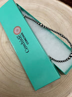 Graduated Sterling Pearl Necklace — 18 inch (4-5-6-8mm)