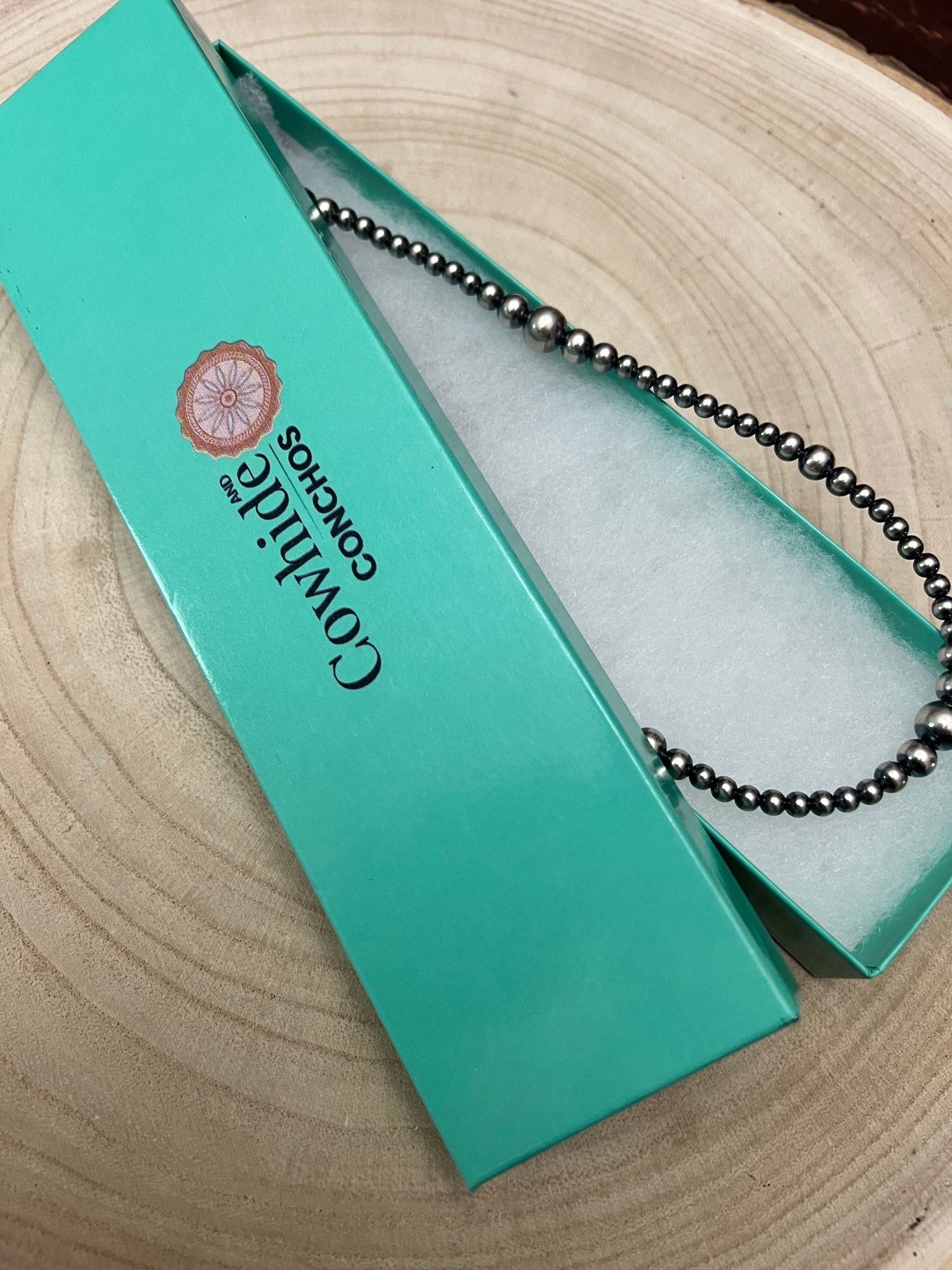 Graduated Sterling Pearl Necklace — 18 inch (4-5-6-8mm)