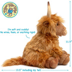 Henley the Scottish Highland Cow 11" Plush — Western Farm Friend