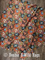 Wild Rag 100% Silk Native Indian Southwest Turquoise and Jewels Cowboy Western Neck Scarf Bandanna by Double B Wild Rags