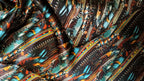 Wild Rag 100% SILK Seed Bead Native Style Cowboy Western Neck Scarf Bandanna by Double B Wild Rags