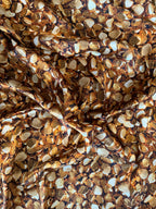 Silk Wild Rag Golden Gold Nugget print by Double B Wild Rags