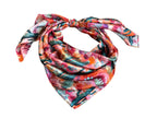 Silk Wild Rag Pink Purple Orange Green Cactus by Double B Wild Rags