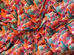 Silk Wild Rag Pink Purple Orange Green Cactus by Double B Wild Rags