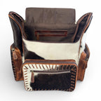Genuine Western Cowhide Leather Backpack Diaper Bag Personal Item carry-on luggage by Double B Wild Rags