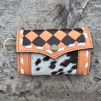 Black Pink or Brown Checkered Small Wallet by Double B Wild Rags