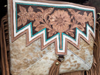 Genuine Western Spotted Cowhide Leather Purse and Wallet