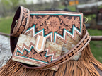 Genuine Western Spotted Cowhide Leather Purse and Wallet