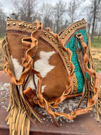 Turquoise Gypsy Tote Bag by Double B