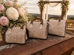 A Cowgirls Promise - western wedding bridal leather barrel speedy bag purse by Double B