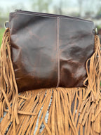 Genuine Western Spotted Cowhide Leather Purse and Wallet