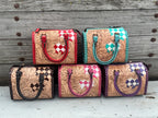 Western Checkered Colorful Speedy Barrel Bag by Double B