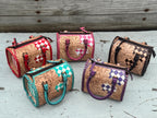 Western Checkered Colorful Speedy Barrel Bag by Double B