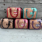 Western Checkered Colorful Speedy Barrel Bag by Double B