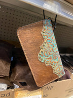 Cowhide Wristlet Wallets