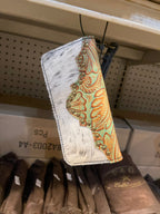 Cowhide Wristlet Wallets