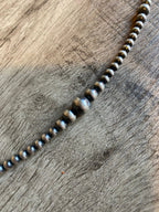 Sterling Silver Graduated Pearl Necklace – 22"