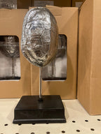 Turtle Shell Silver Statue