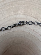 Tia Long Navajo Handmade Sterling Silver Spiny Oyster Necklace — 18" (4 Cabochons, Sterling Stamped)