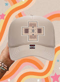 "Pendleton Mountain" Trucker Hat — Western Mountain-Inspired Snap-Back with Mesh Back & Structured Front