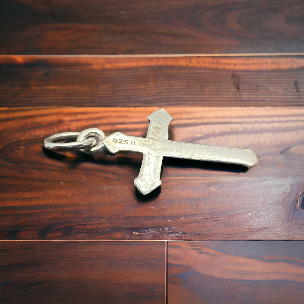 Petite Sterling Silver Cross Pendant/Charm — Timeless Faith Western Statement