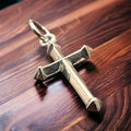 Petite Sterling Silver Cross Pendant/Charm — Timeless Faith Western Statement