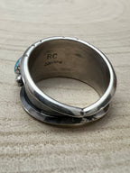 Reed Charley Navajo Kingman Turquoise Sterling Silver Ring