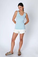 NikiBiki Reversible Seamless Western Basics Tank Top — V-Neck or Scoop Neck (4 Colors, Made in USA)