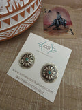 JOAN BEGAY SMALL TURQUOISE CONCHO STUDS