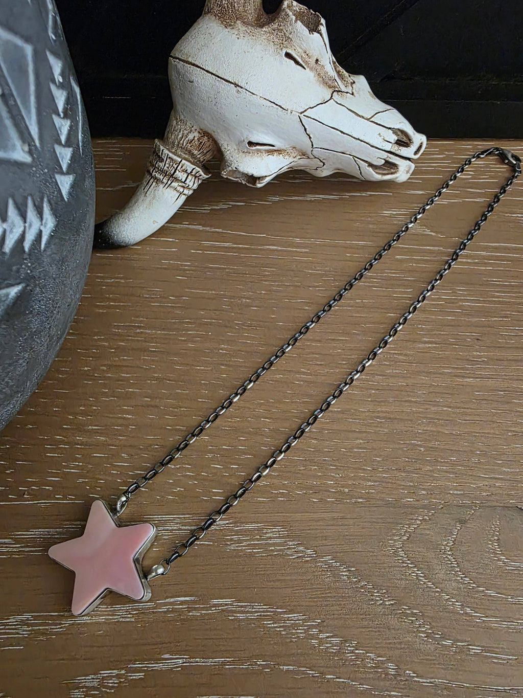 DIXON PINK CONCH SHELL STAR NECKLACE