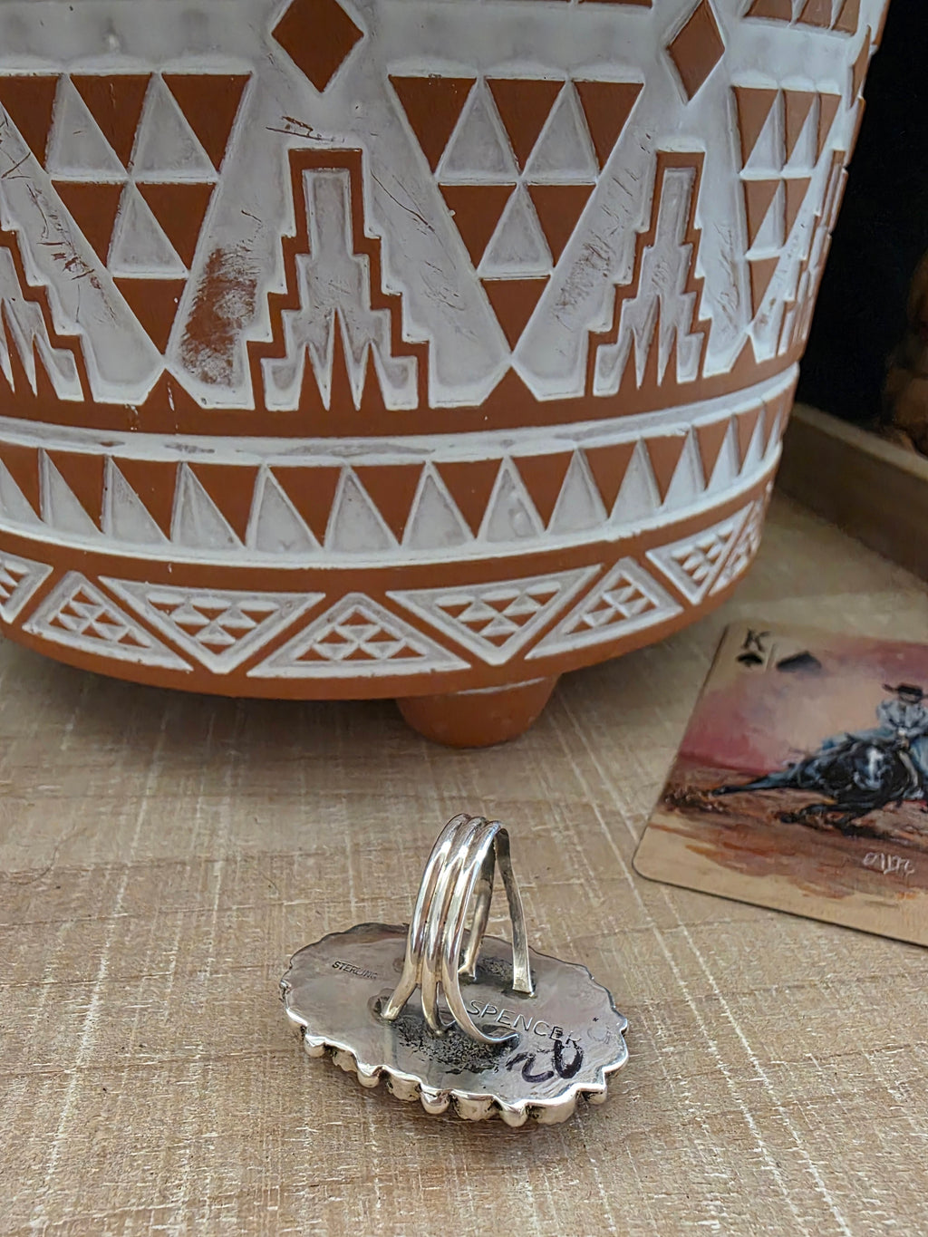 SPENCER SPINY OYSTER AND BLACK ONYX RING