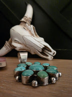 THE WILSON SLEEPING BEAUTY TURQUOISE CLUSTER PENDANT