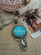 BENNIE RAMONE THUNDER CREEK TURQUOISE STATEMEANT PENDANT