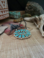 ALICIA WILSON KINGMAN TURQUOISE CLUSTER NECKLACE