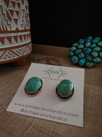 DREAMA YAZZIE KINGMAN TURQUOISE STUDS