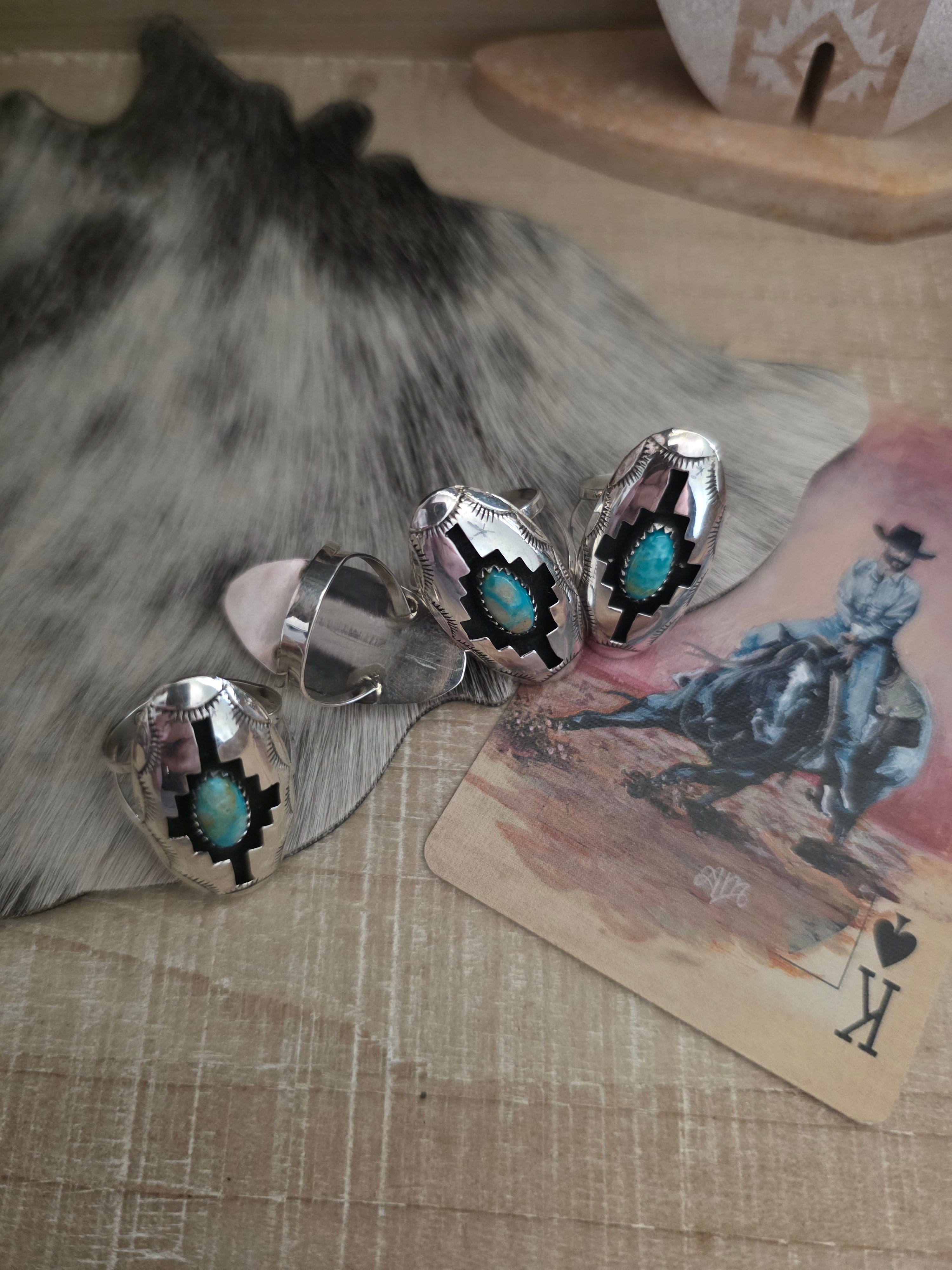 FELIX PERRY OVAL TURQUOISE RING