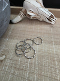 KATRINA TSOSIE PUNCHY SILVER TWISTED WIRE RING