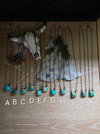 THE DIXON LITTLE TURQUOISE SQUARE NECKLACE