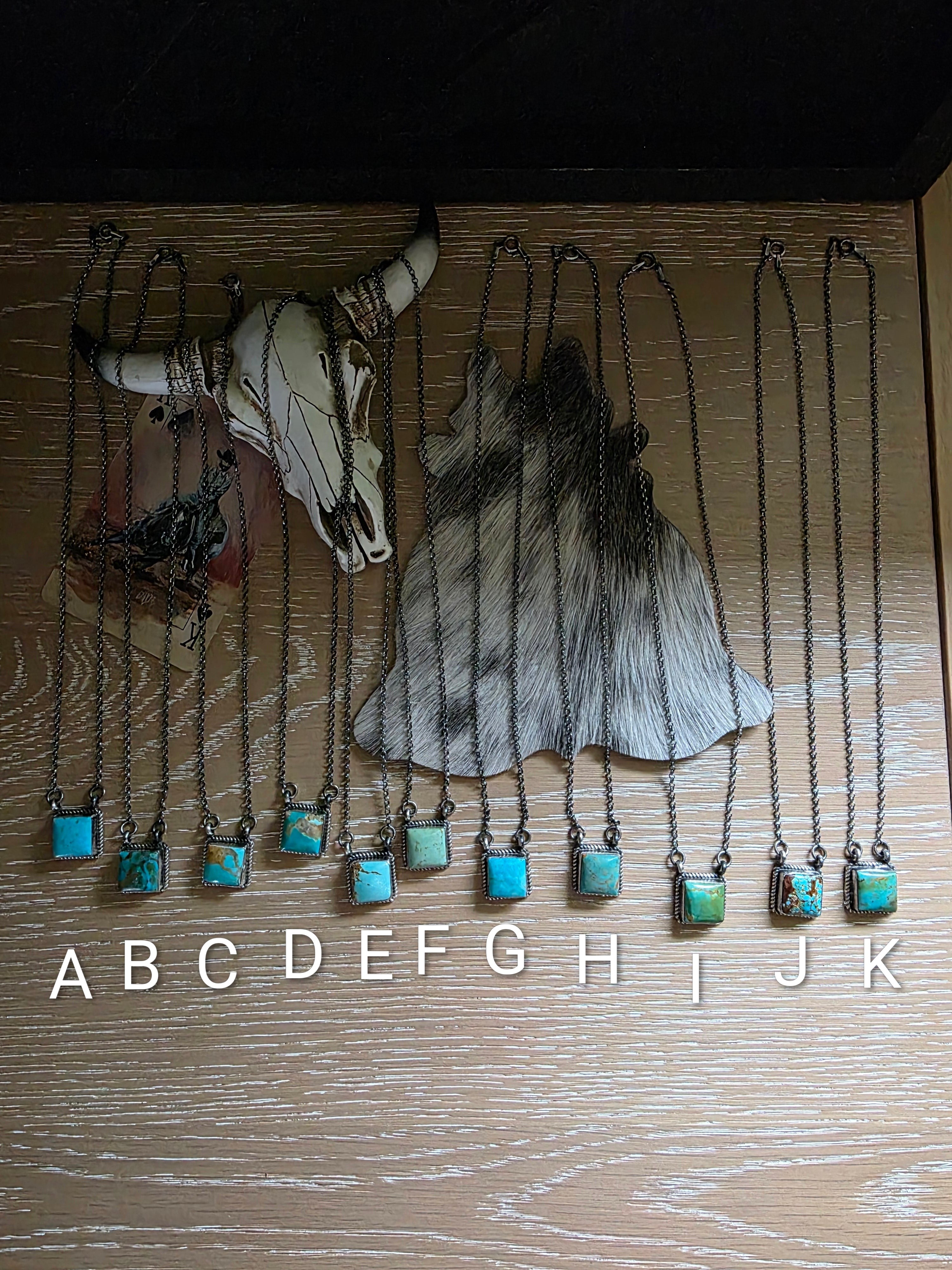 THE DIXON LITTLE TURQUOISE SQUARE NECKLACE