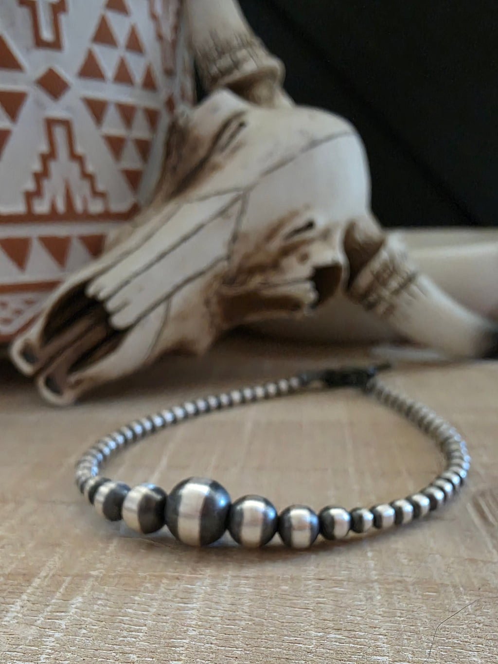STERLING SILVER MULTI NAVAJO PEARL BRACELET