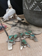 JUDE CANDELARIA ZUNI TURQUOISE THUNDERBIRD NECKLACE
