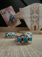 ELVIRA CADMAN STERLING SILVER AND TURQUOISE RING