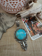 BENNIE RAMONE THUNDER CREEK TURQUOISE STATEMEANT PENDANT